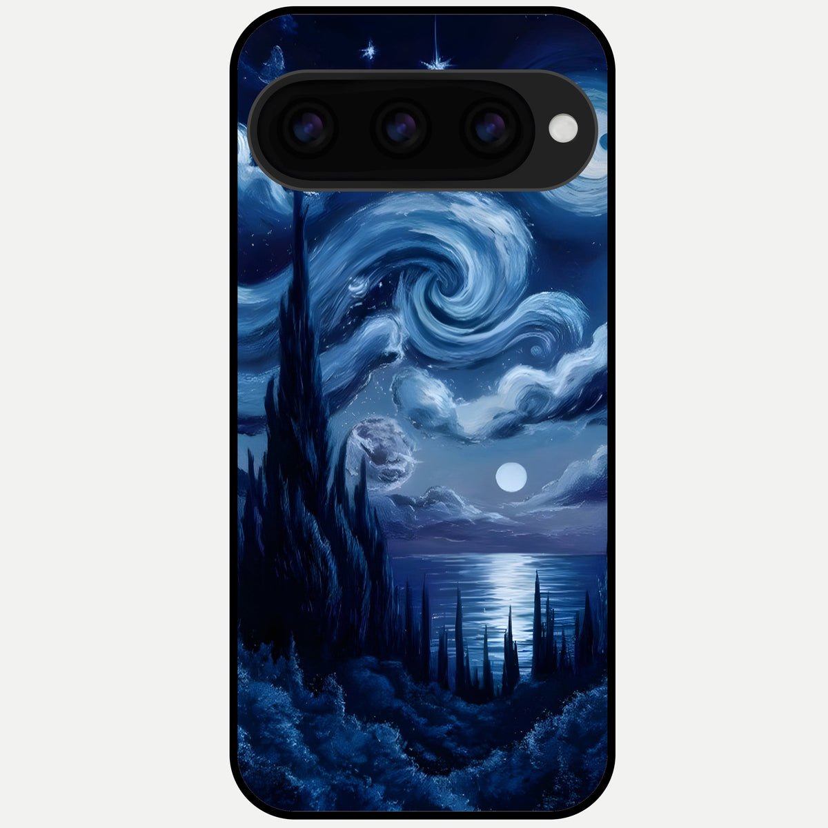  Celestial Dream Van Gogh Glass Case For Google Pixel 11 Pro XL back cover – full design glossy printed glass finish