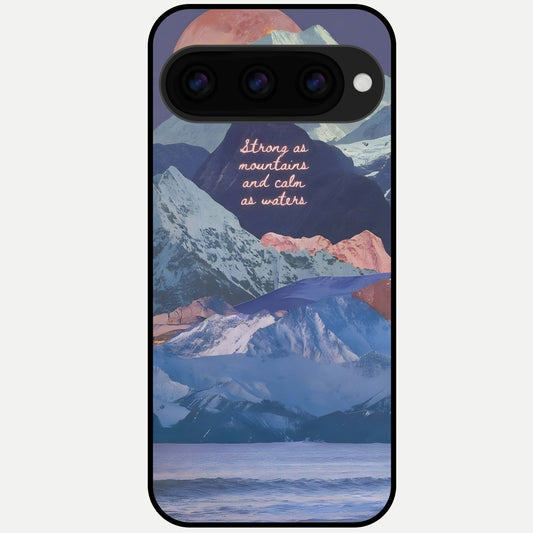  Celestial Mountain Calm Glass Case For Google Pixel 11 Pro XL back cover – full design glossy printed glass finish