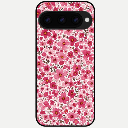  Cherry Blossom Charm Glass Case For Google Pixel 11 Pro XL back cover – full design glossy printed glass finish