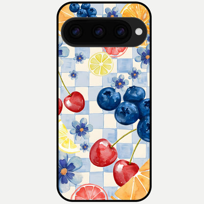  Citrus Bloom Joy Glass Case For Google Pixel 11 Pro XL back cover – full design glossy printed glass finish
