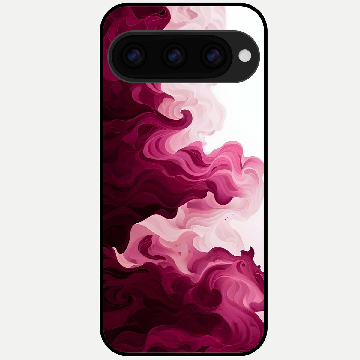  Crimson Wave Flow Glass Case For Google Pixel 11 Pro XL back cover – full design glossy printed glass finish