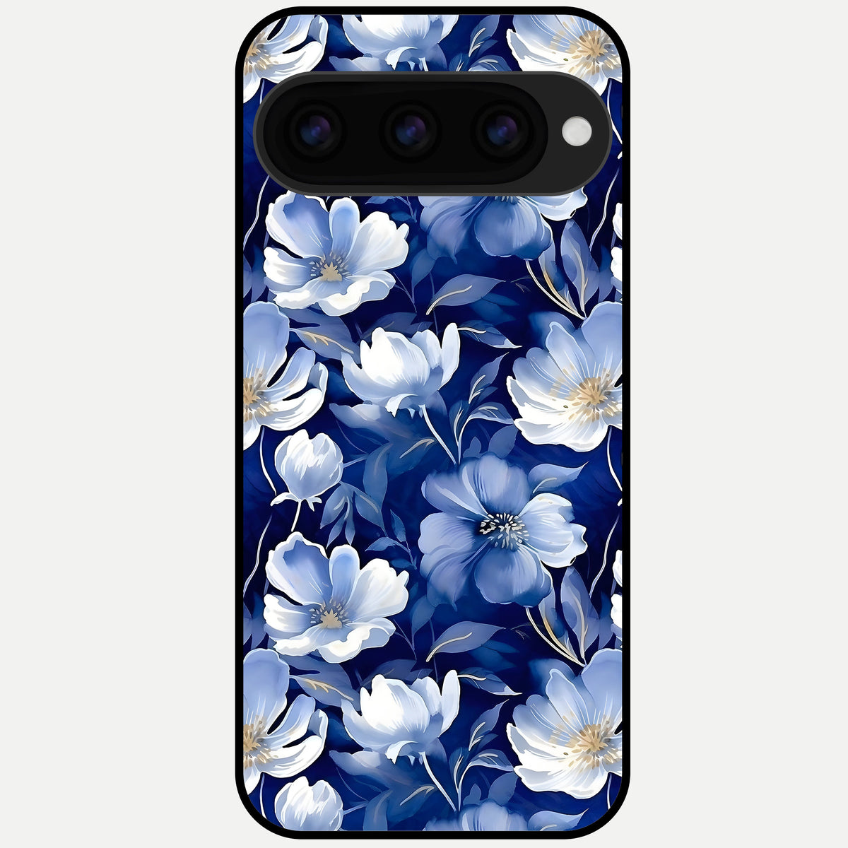  Cute Floral Patterns Glass Case For Google Pixel 11 Pro XL back cover – full design glossy printed glass finish