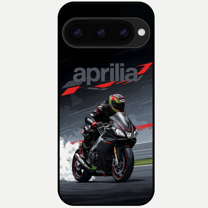  Dark Aprilla Glass Case For Google Pixel 11 Pro XL back cover – full design glossy printed glass finish