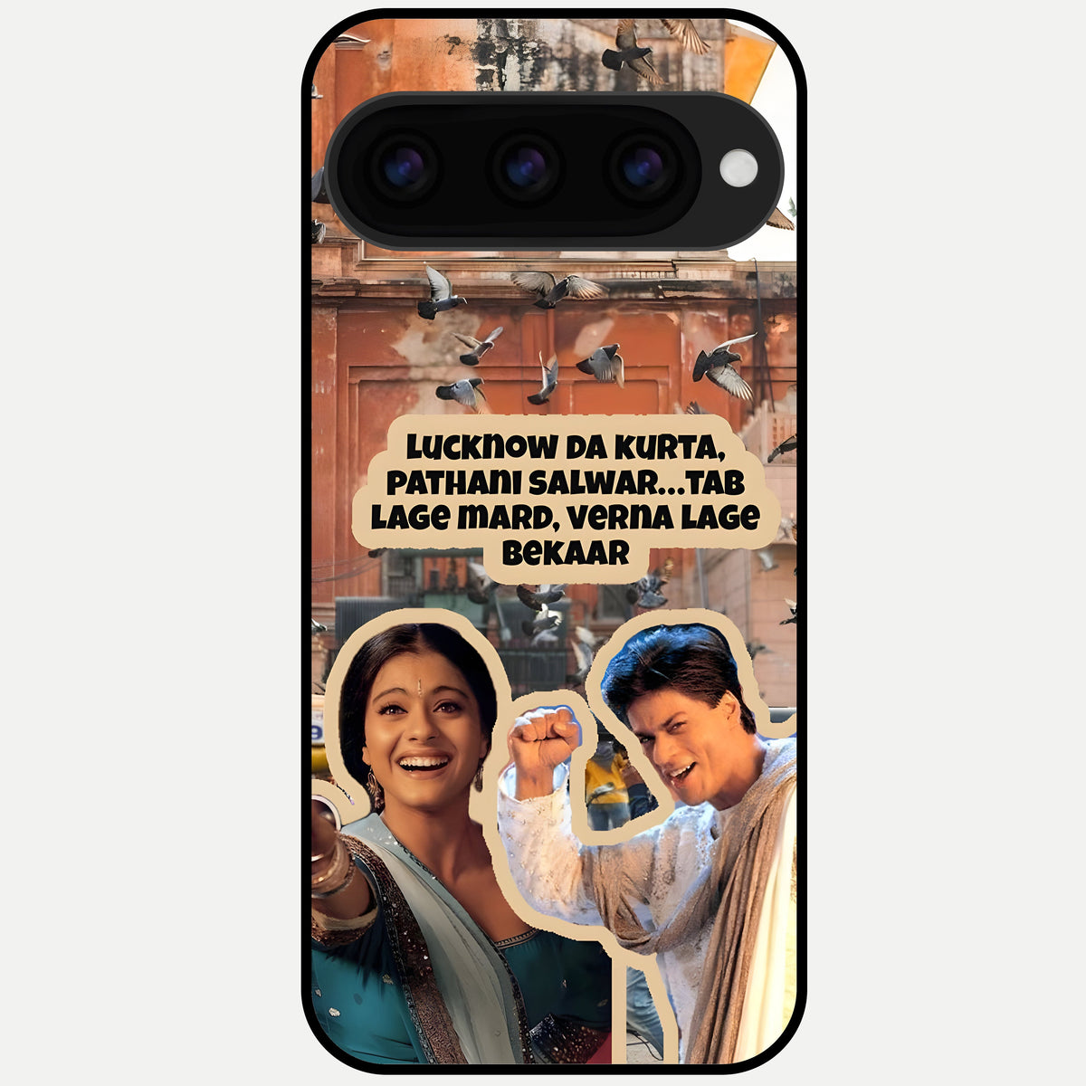  Desi Retro Vibes Glass Case For Google Pixel 11 Pro XL back cover – full design glossy printed glass finish