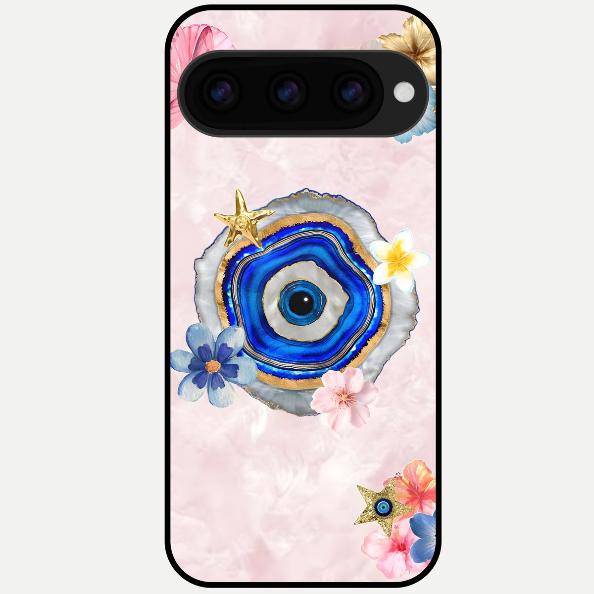  Divine Aura Bloom Glass Case For Google Pixel 11 Pro XL back cover – full design glossy printed glass finish
