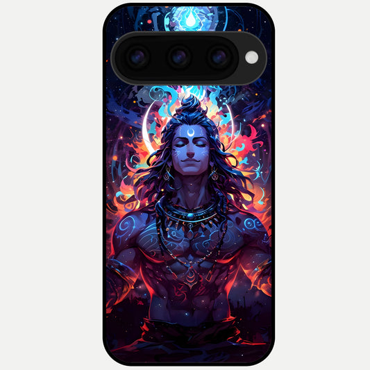  Divine Fire Shiv Glass Case For Google Pixel 11 Pro XL back cover – full design glossy printed glass finish