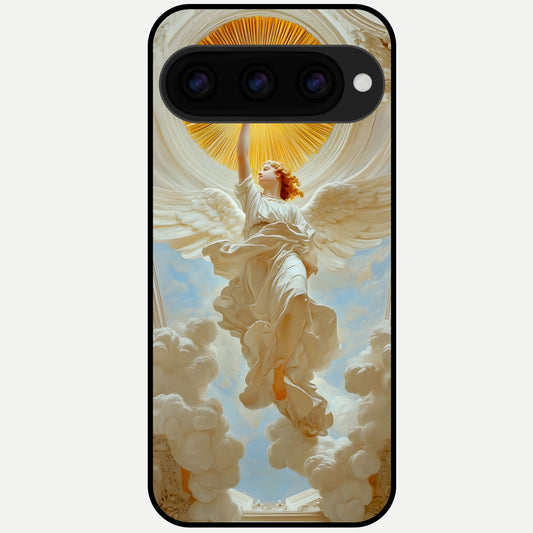  Divine Light Angel Glass Case For Google Pixel 11 Pro XL back cover – full design glossy printed glass finish
