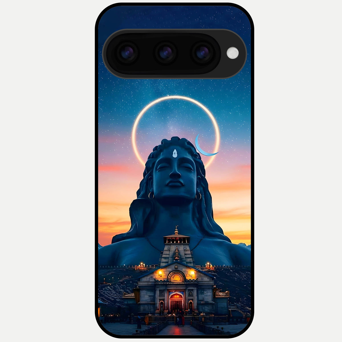  Eternal Shiva Aura Glass Case For Google Pixel 11 Pro XL back cover – full design glossy printed glass finish