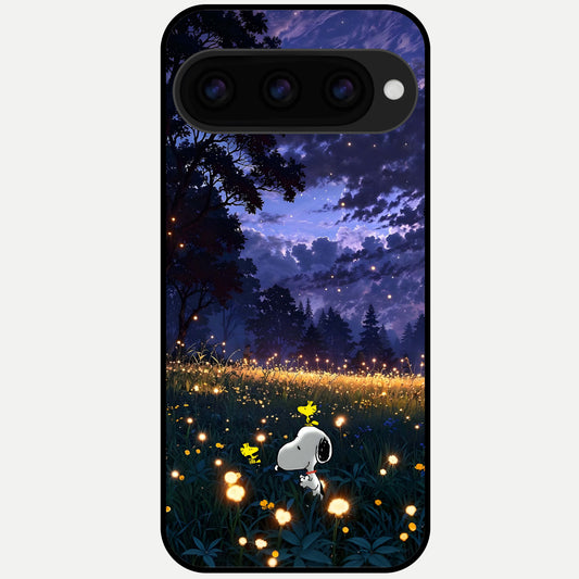  Firefly Meadow Magic Glass Case For Google Pixel 11 Pro XL back cover – full design glossy printed glass finish