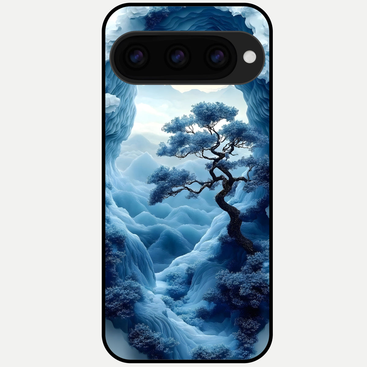  Frozen Serenity Gate Glass Case For Google Pixel 11 Pro XL back cover – full design glossy printed glass finish