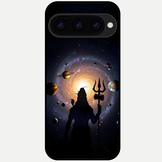  Galactic Shiva Vision Glass Case For Google Pixel 11 Pro XL back cover – full design glossy printed glass finish
