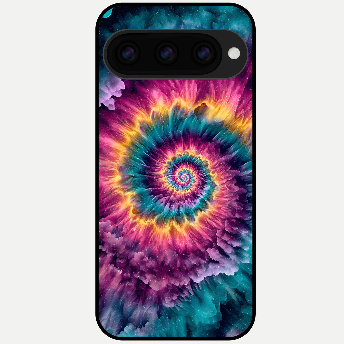 Galactic Spiral Burst Glass Case For Google Pixel 11 Pro XL back cover – full design glossy printed glass finish