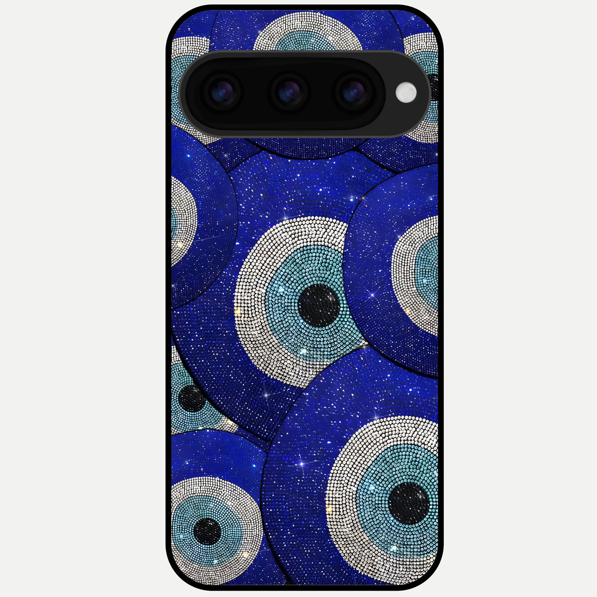  Galaxy Eye Flow Glass Case For Google Pixel 11 Pro XL back cover – full design glossy printed glass finish