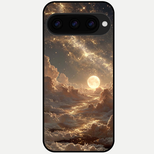  Golden Sky Dream Glass Case For Google Pixel 11 Pro XL back cover – full design glossy printed glass finish
