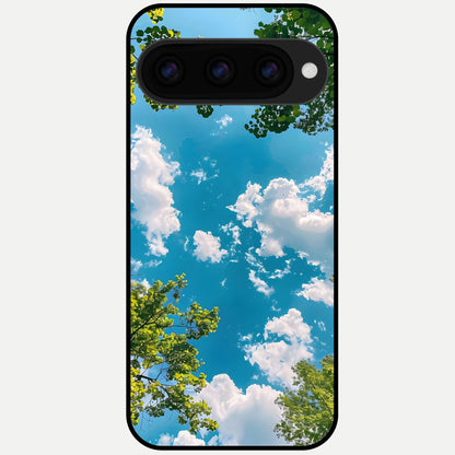  Green Moon Energy Glass Case For Google Pixel 11 Pro XL back cover – full design glossy printed glass finish