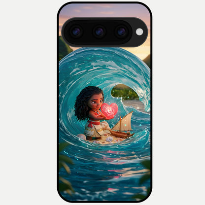  Heart of Ocean Glass Case For Google Pixel 11 Pro XL back cover – full design glossy printed glass finish