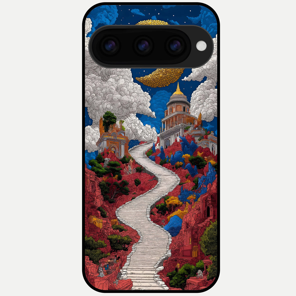  Heavenly Moon Path Glass Case For Google Pixel 11 Pro XL back cover – full design glossy printed glass finish
