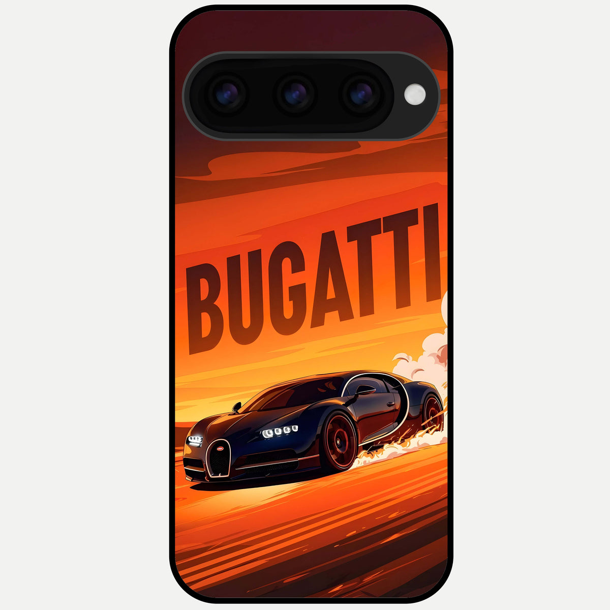  Inferno Bugatti Storm Glass Case For Google Pixel 11 Pro XL back cover – full design glossy printed glass finish
