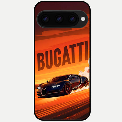  Inferno Bugatti Storm Glass Case For Google Pixel 11 Pro XL back cover – full design glossy printed glass finish