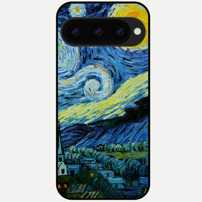  Inspired Van Gogh Art Glass Case For Google Pixel 11 Pro XL back cover – full design glossy printed glass finish