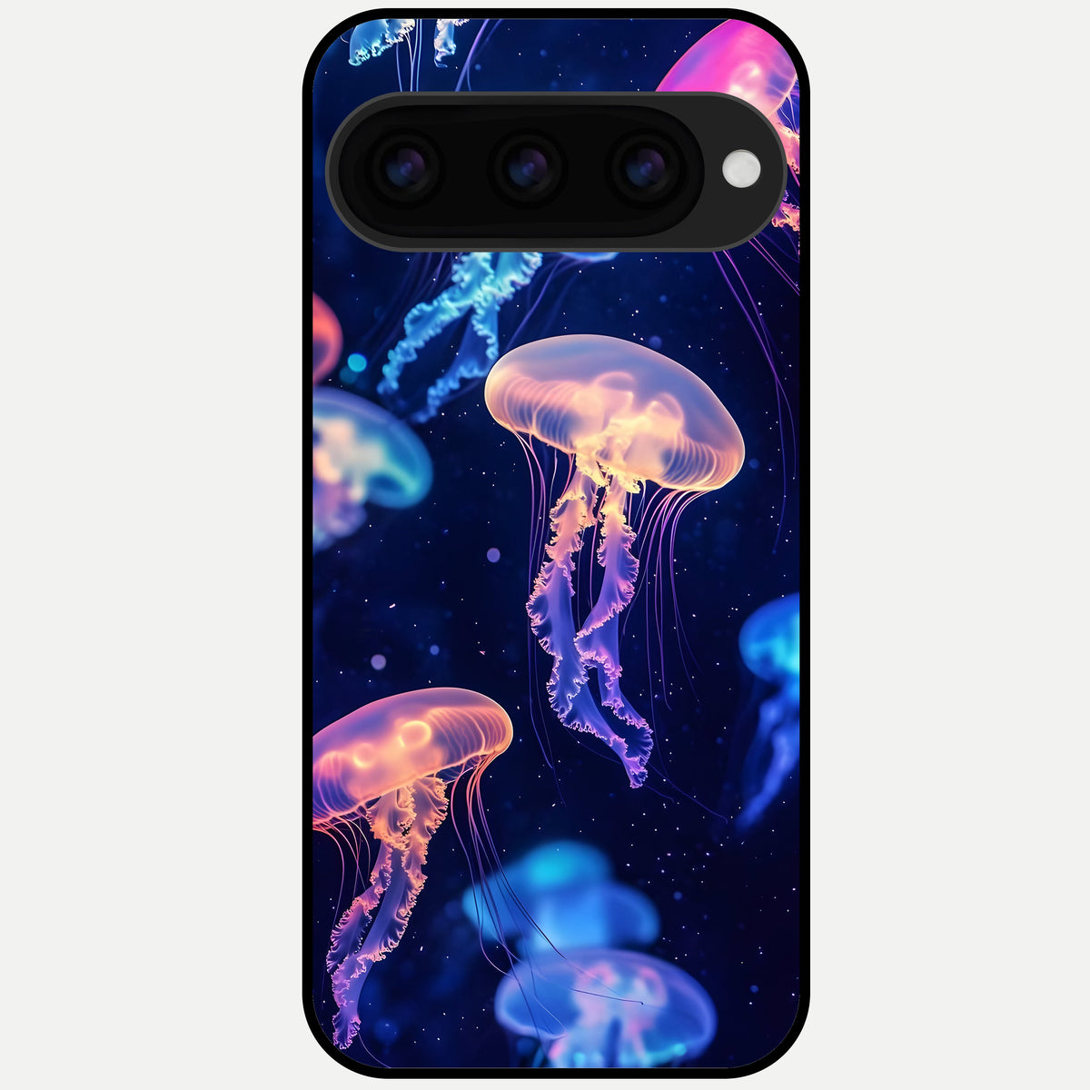  Jellyfish Pattern Glass Case For Google Pixel 11 Pro XL back cover – full design glossy printed glass finish