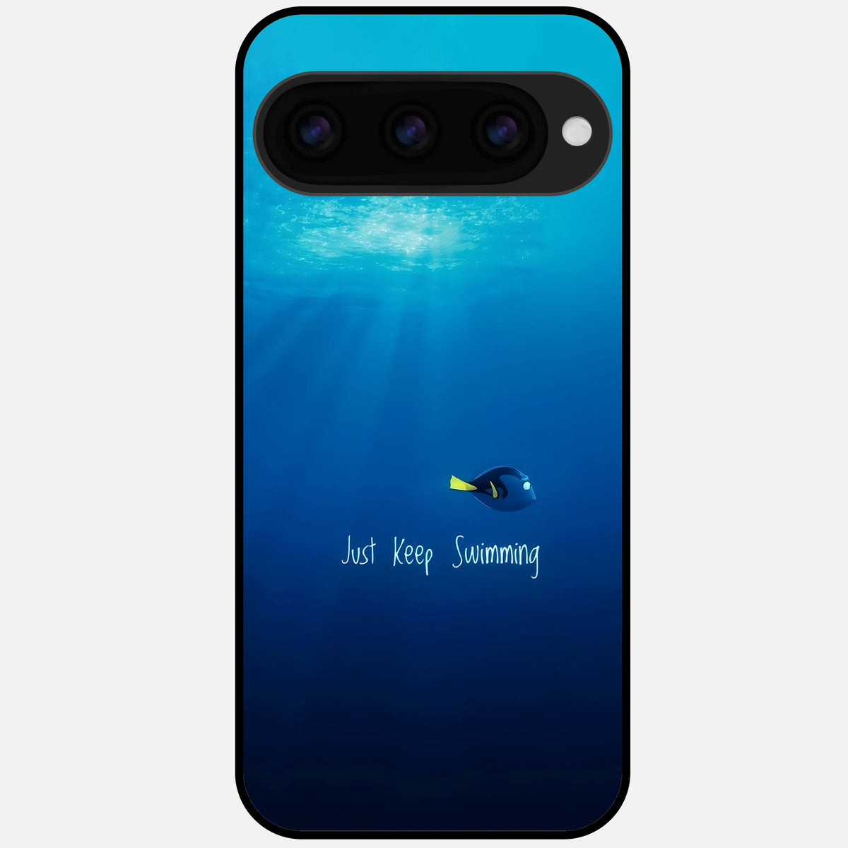  Just Keep Swimming Glass Case For Google Pixel 11 Pro XL back cover – full design glossy printed glass finish