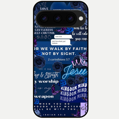  Kingdom Faith Glow Glass Case For Google Pixel 11 Pro XL back cover – full design glossy printed glass finish