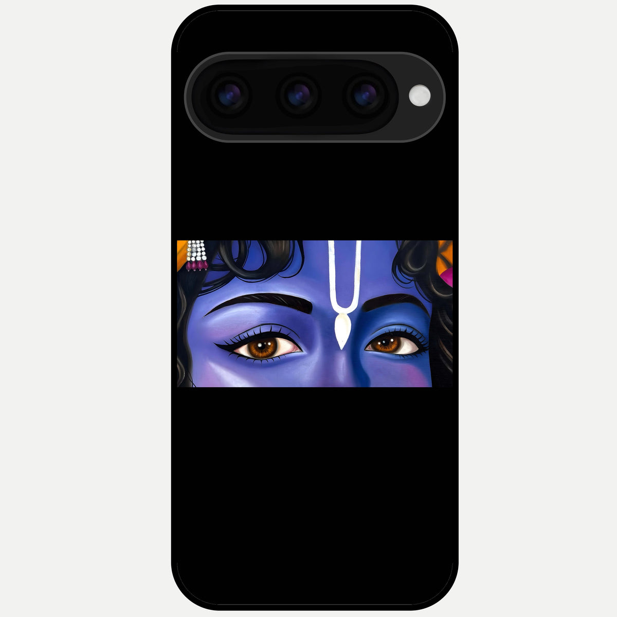 Krishna Eye Glass Case For Google Pixel 11 Pro XL back cover – full design glossy printed glass finish