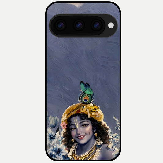  Lord Krishna Glass Case For Google Pixel 11 Pro XL back cover – full design glossy printed glass finish