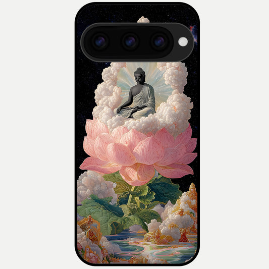  Lotus Divine Peace Glass Case For Google Pixel 11 Pro XL back cover – full design glossy printed glass finish