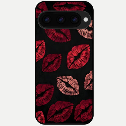  Midnight Kiss Love Glass Case For Google Pixel 11 Pro XL back cover – full design glossy printed glass finish