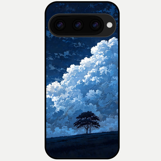  Midnight Sky Serenity Glass Case For Google Pixel 11 Pro XL back cover – full design glossy printed glass finish
