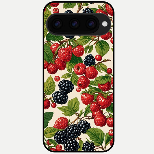  Mixed Berry Collage Glass Case For Google Pixel 11 Pro XL back cover – full design glossy printed glass finish