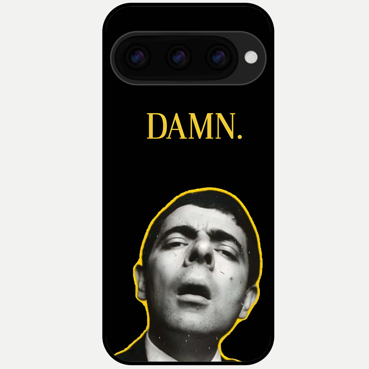  Mr Bean Damn Glass Case For Google Pixel 11 Pro XL back cover – full design glossy printed glass finish