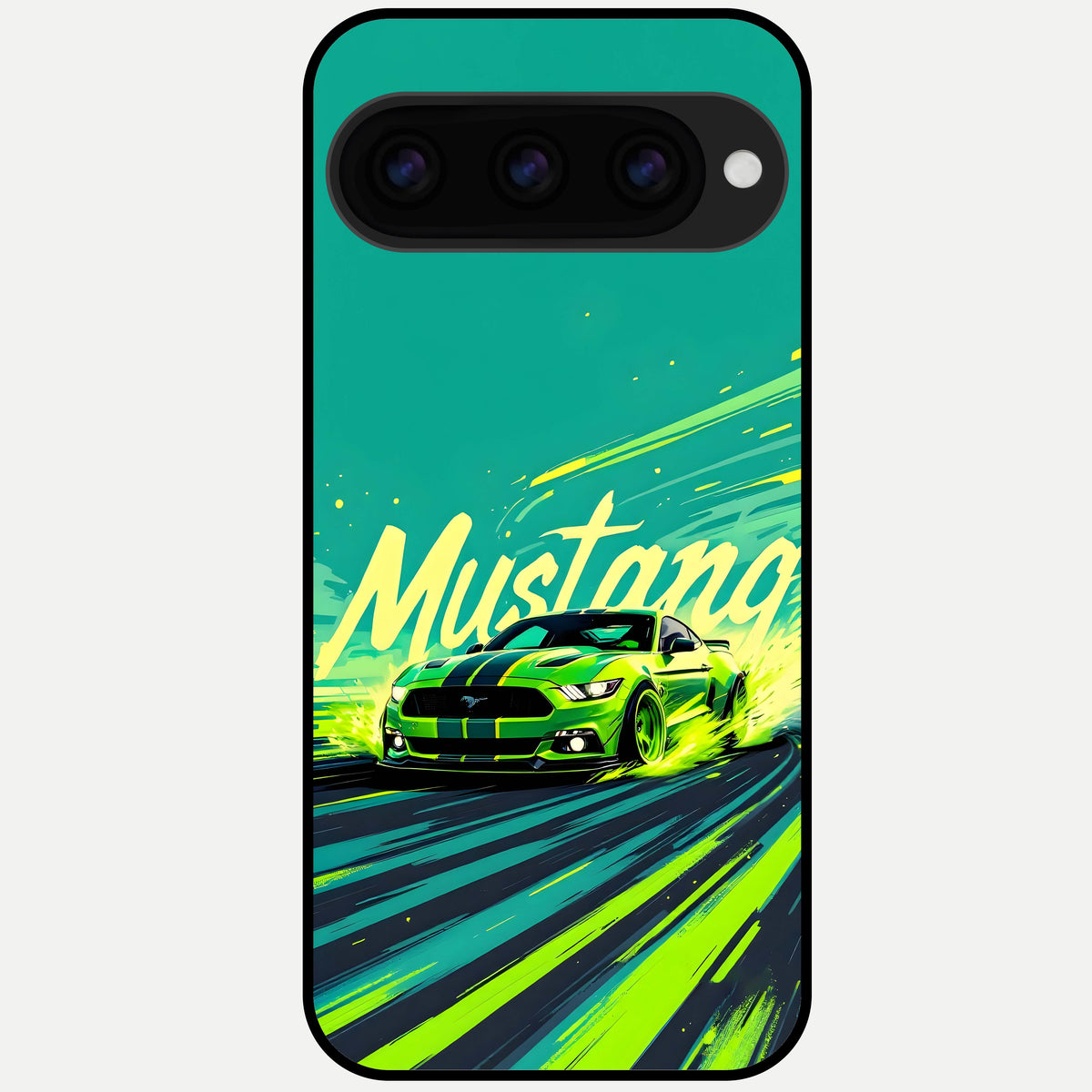  Mustang Bang Glass Case For Google Pixel 11 Pro XL back cover – full design glossy printed glass finish