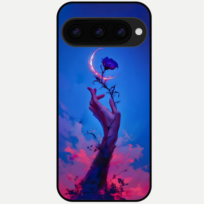  Mystic Hand Glass Case For Google Pixel 11 Pro XL back cover – full design glossy printed glass finish