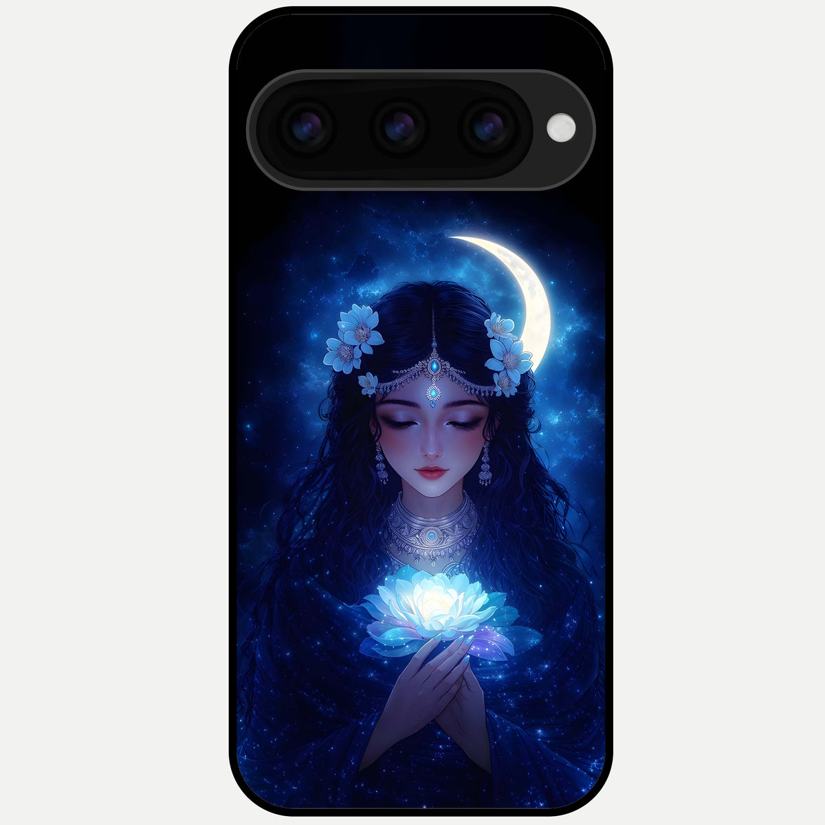  Mystic Moon Queen Glass Case For Google Pixel 11 Pro XL back cover – full design glossy printed glass finish