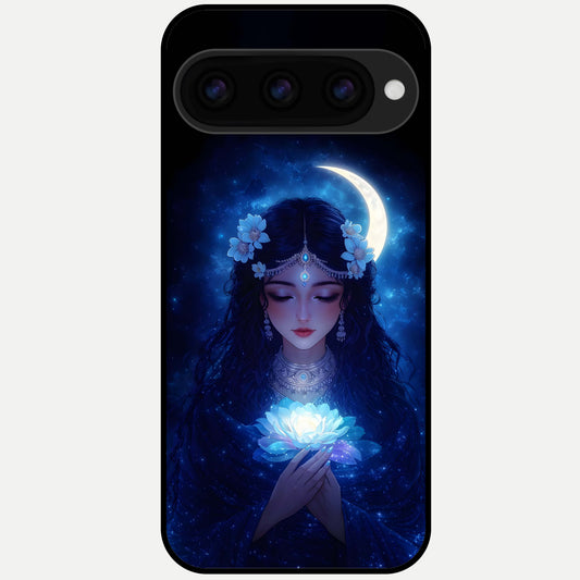  Mystic Moon Queen Glass Case For Google Pixel 11 Pro XL back cover – full design glossy printed glass finish