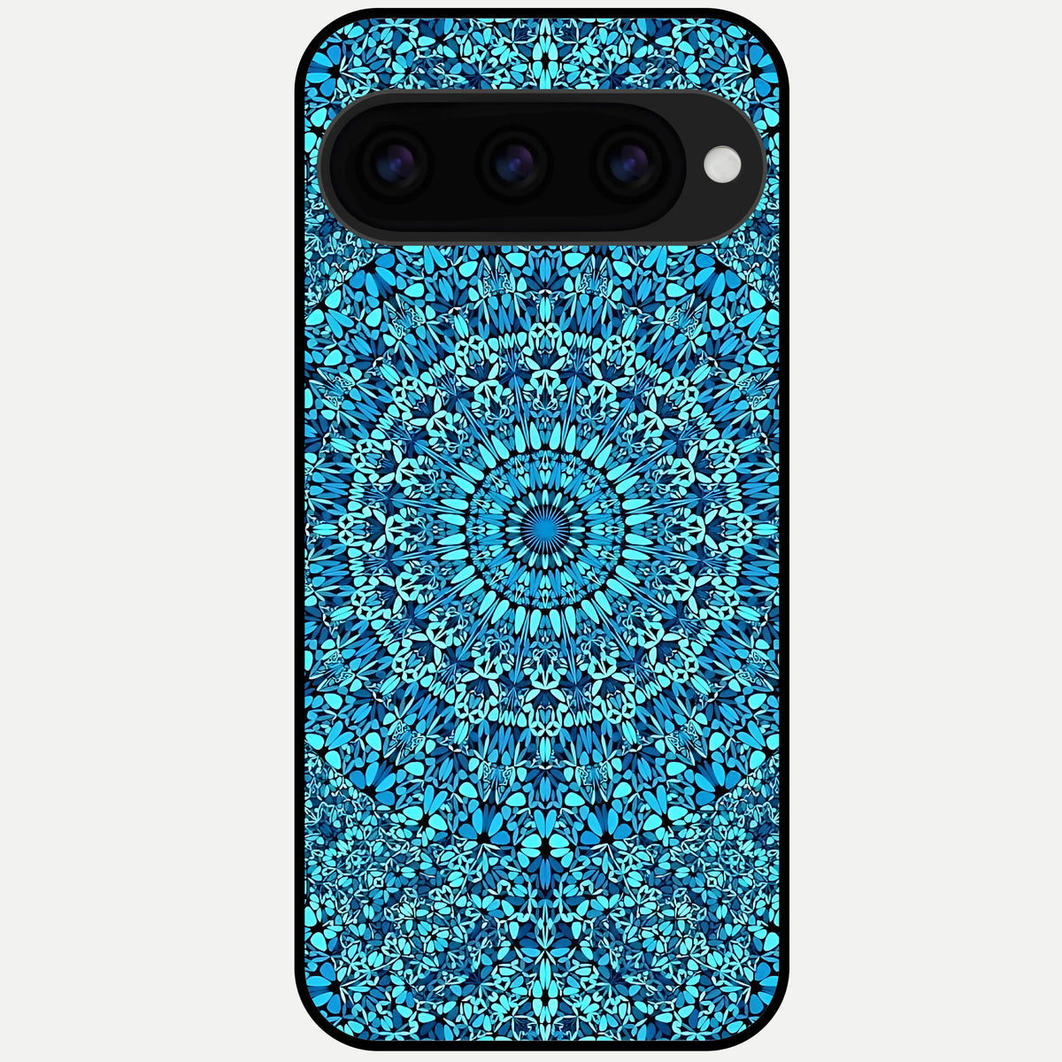  Ocean Bloom Mandala Glass Case For Google Pixel 11 Pro XL back cover – full design glossy printed glass finish