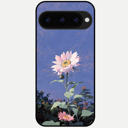  Pink Shells Outline Glass Case For Google Pixel 11 Pro XL back cover – full design glossy printed glass finish