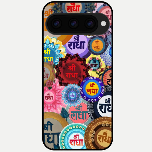  Radha Divine Bloom Glass Case For Google Pixel 11 Pro XL back cover – full design glossy printed glass finish