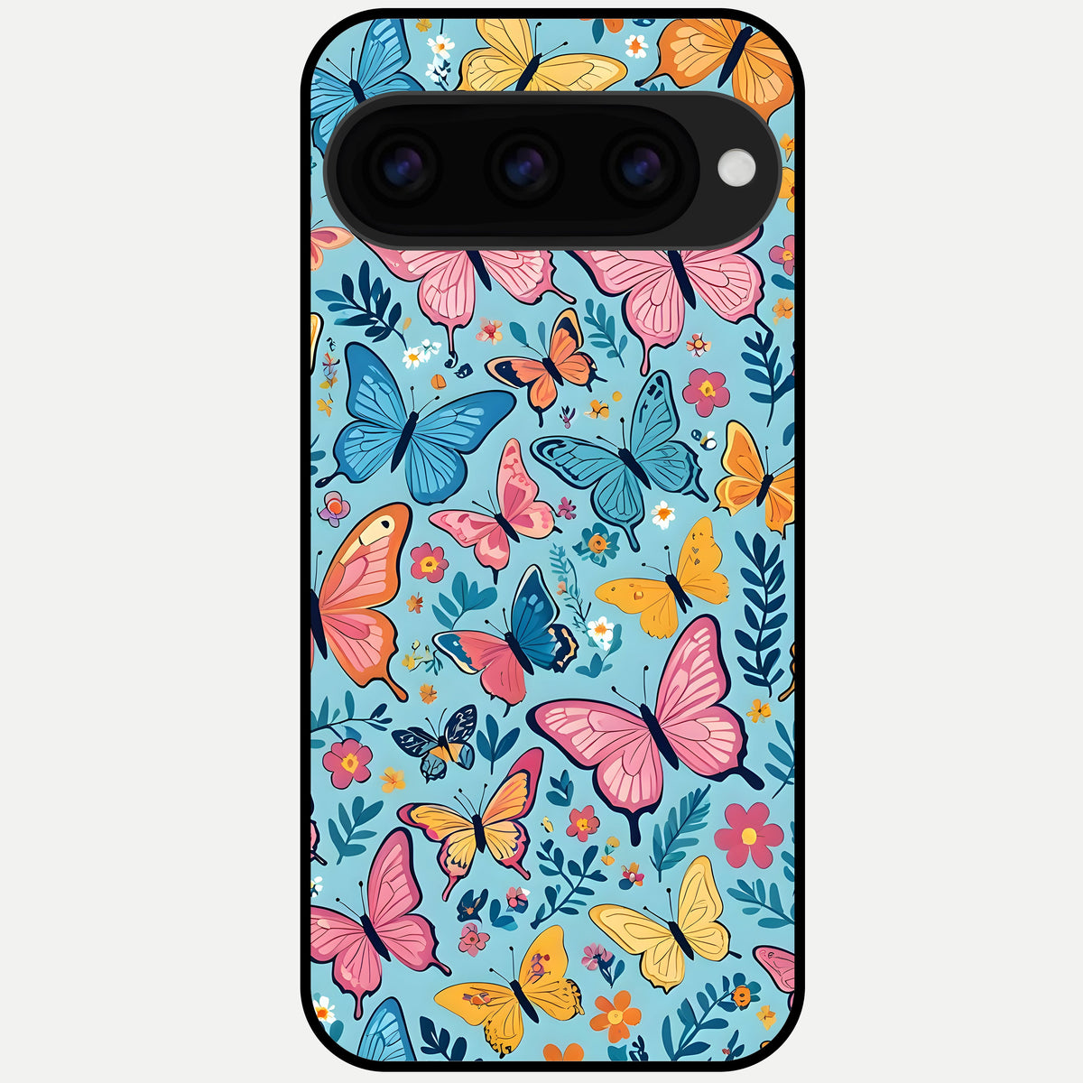  Spring Wing Garden Glass Case For Google Pixel 11 Pro XL back cover – full design glossy printed glass finish