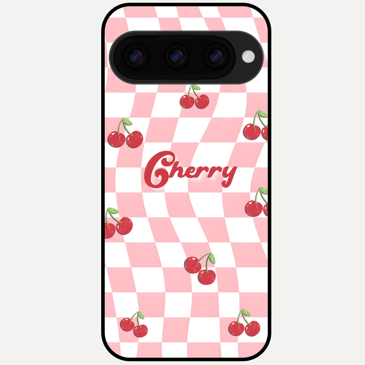  Sweet Cherry Vibes Glass Case For Google Pixel 11 Pro XL back cover – full design glossy printed glass finish