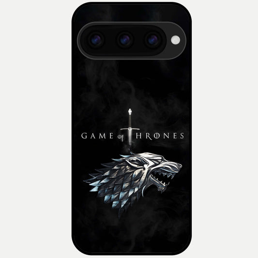  Throne Wolf Legacy Glass Case For Google Pixel 11 Pro XL back cover – full design glossy printed glass finish