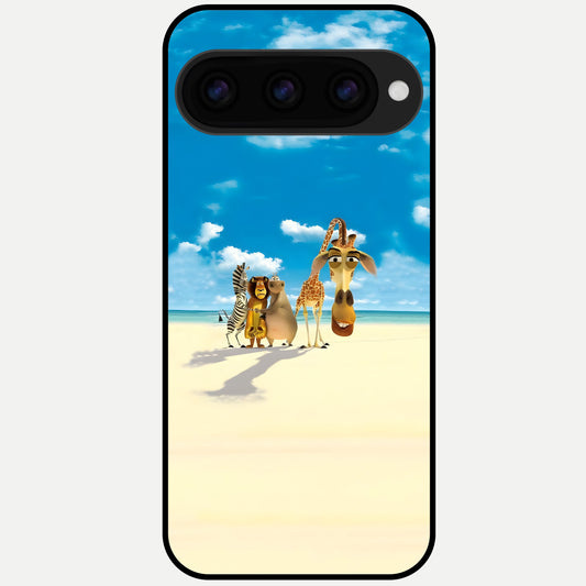  Tropical Fun Squad Glass Case For Google Pixel 11 Pro XL back cover – full design glossy printed glass finish
