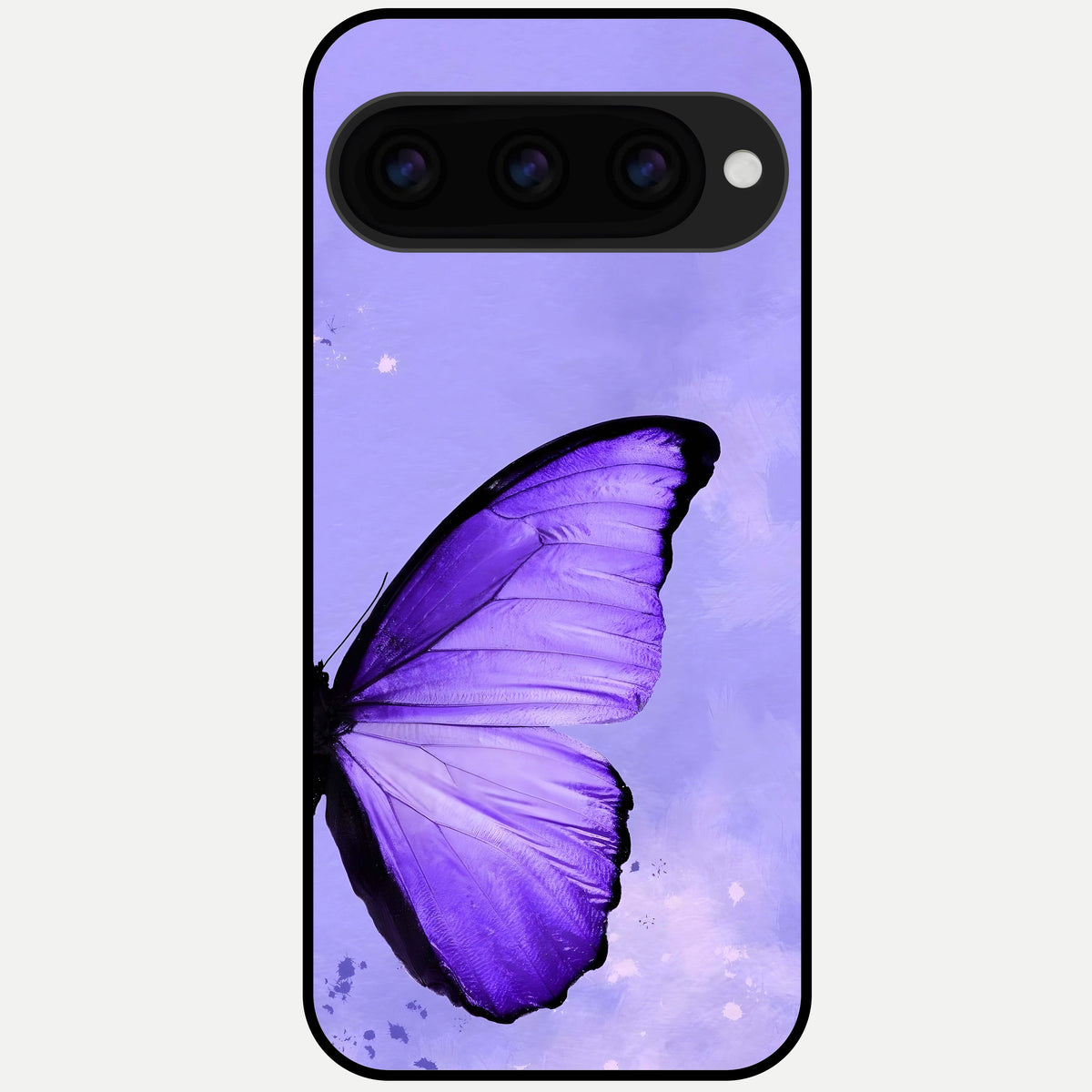  Violet Dream Wing Glass Case For Google Pixel 11 Pro XL back cover – full design glossy printed glass finish