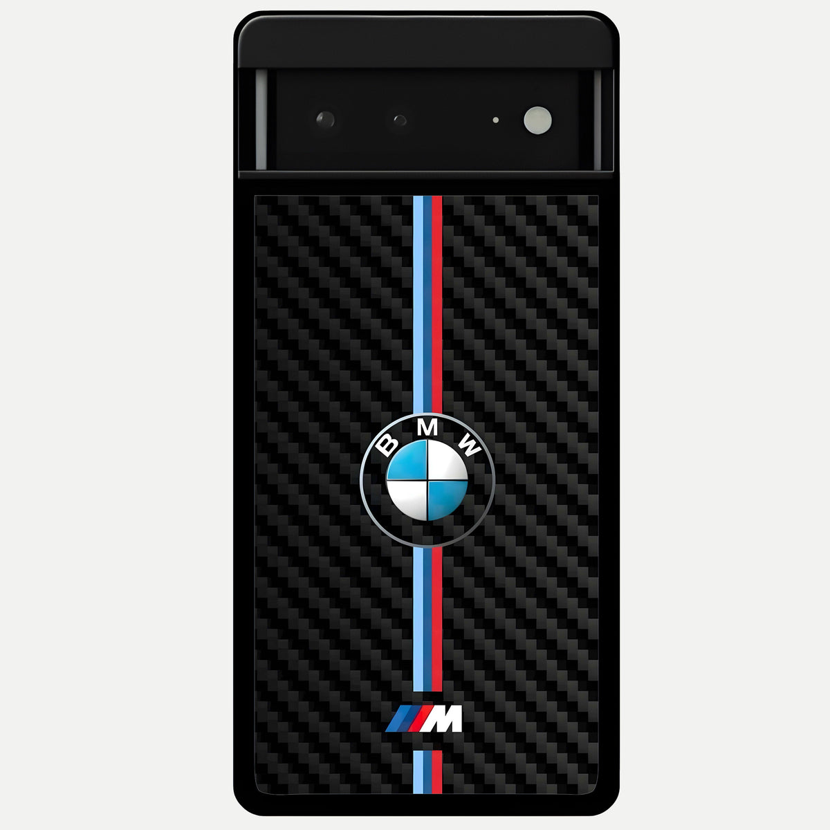  BMW Pattern Glass Case For Google Pixel 6A back cover – full design glossy printed glass finish