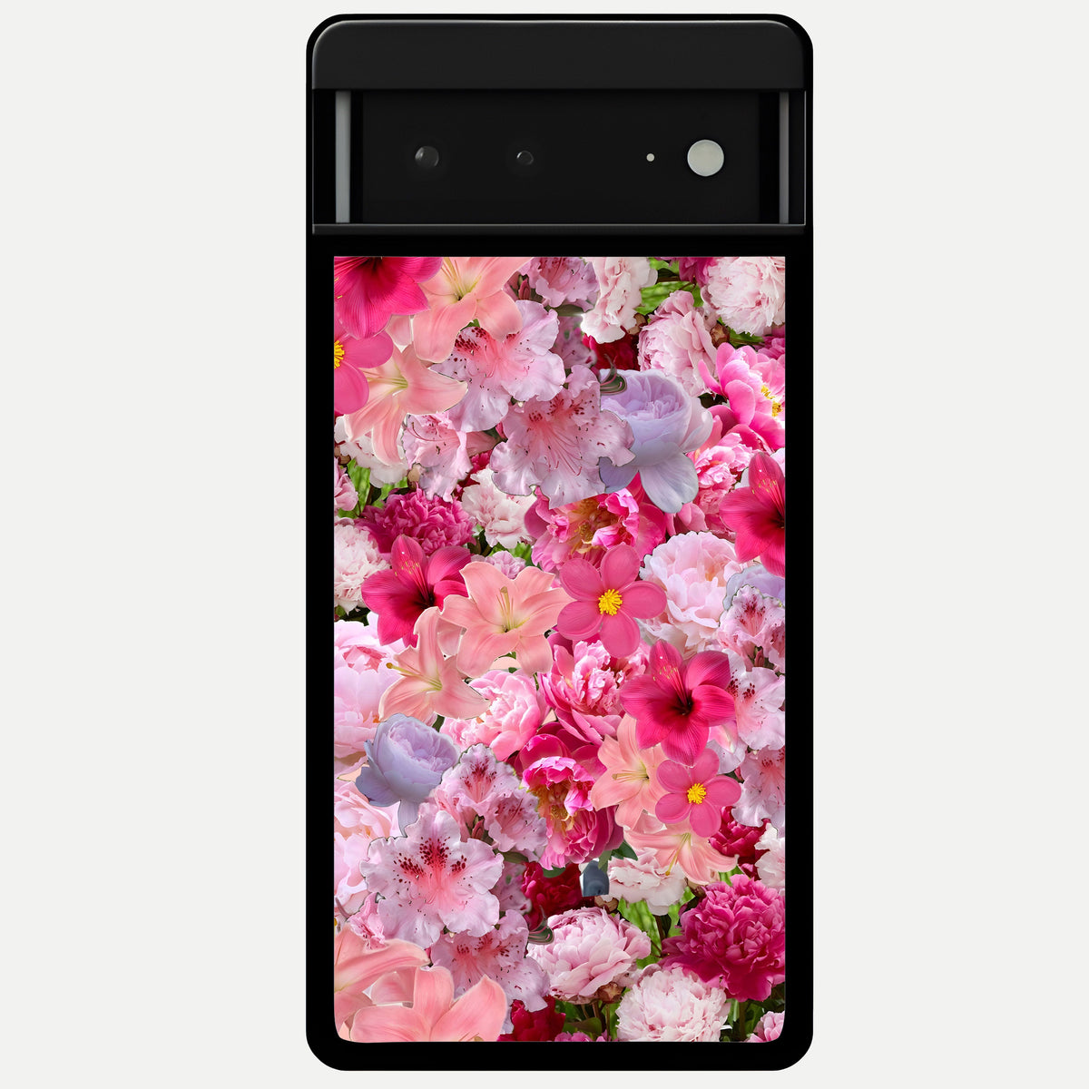  Bloom Crush Fantasy Glass Case For Google Pixel 6A back cover – full design glossy printed glass finish