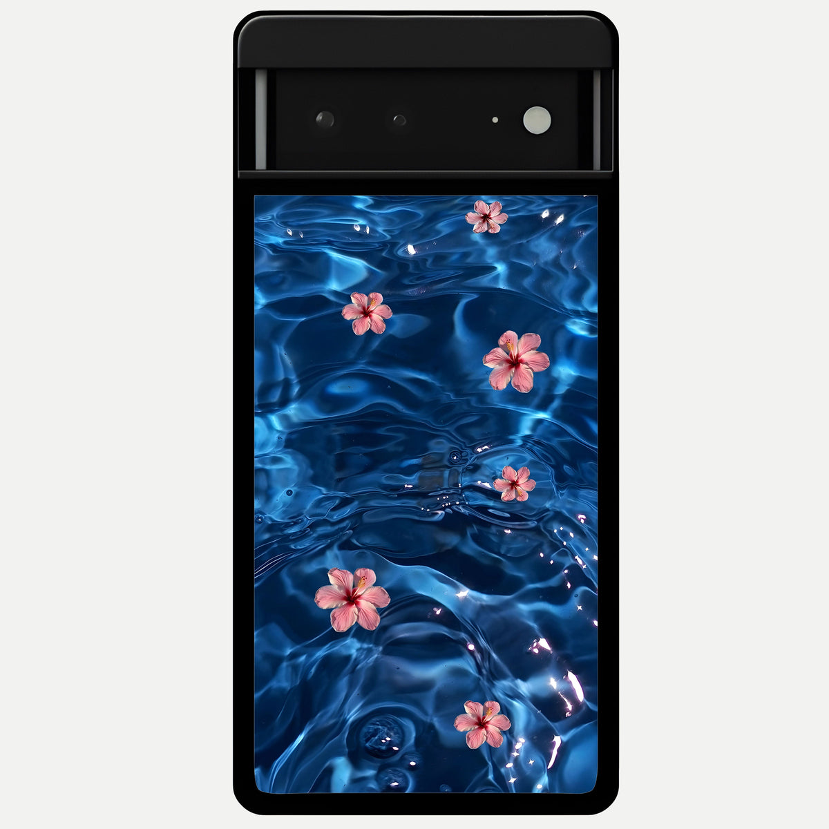  Bloom Thread Art Glass Case For Google Pixel 6A back cover – full design glossy printed glass finish