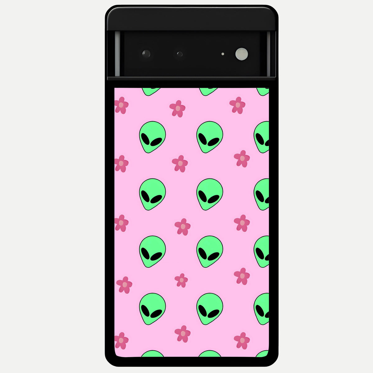  Cosmic Cute Crush Glass Case For Google Pixel 6A back cover – full design glossy printed glass finish
